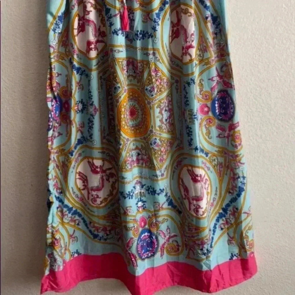 🆕Gippsy Blu Bohemian Multi Print Multicolor Maxi Tube Dress 2X🆕 - Picture 6 of 9